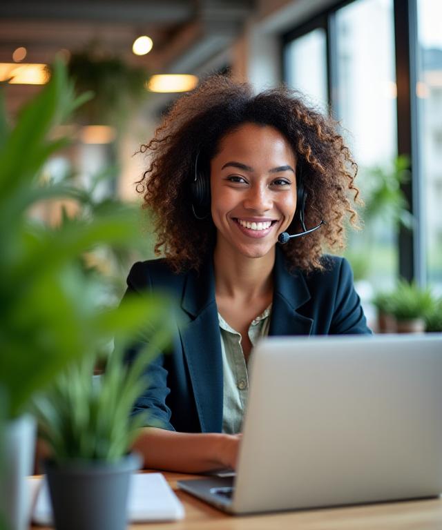 Member of our Irish support team helping a client